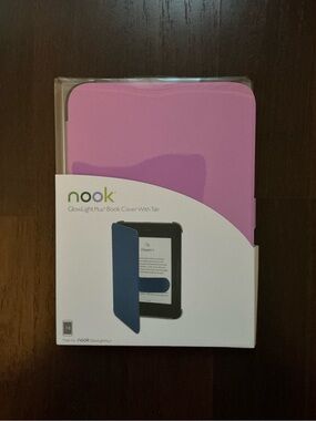 Nook GlowLight Plus Book Cover with Tab in Violet | NIB